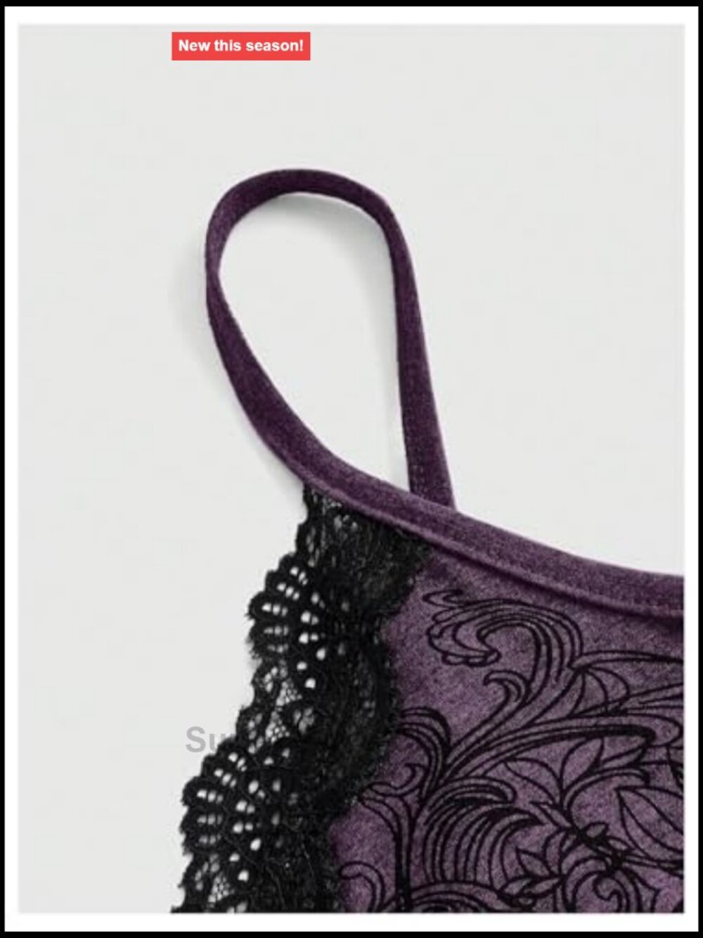 Lace Trim Grunge Fairy Sleeveless Camisole Top Y2k Slim Fit - Picture 3 of 5